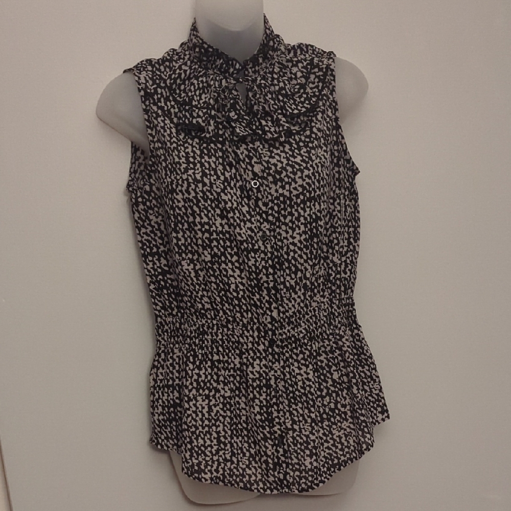 George Black and Gray Patterned Blouse
